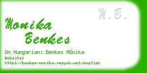 monika benkes business card