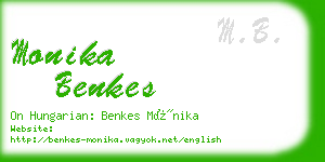 monika benkes business card